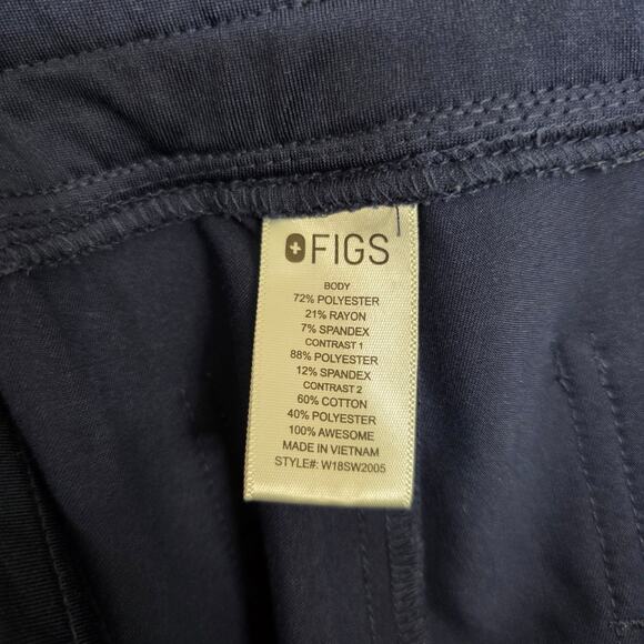 FIGS Technical Collection Scrub Pants Women’s Small Navy Jogger Stretch - Picture 11 of 12